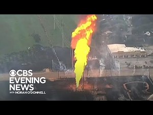 Texas natural gas pipeline explodes into flames