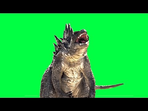 Godzilla Roar - Green screen