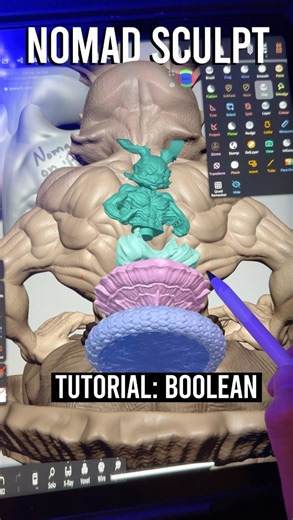 Michael Wong on Instagram: "Nomad Sculpt tutorial: How to boolean and create connecting pegs for multipart 3d printing. 3d printers display: S1 combo multicolor 3d printer and the Photon Mono M7 by @anycubicofficial and @funcrecol_official tough resin. All affiliate links to specs of printers are on my website."