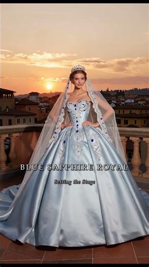 Blue Sapphire Royal - Princess Ballgown Wedding Dress | Fairytale Bridal 2026 #Shorts