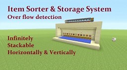 Tutorial : Item Sorting and Storage System   Overflow Detection System Minecraft Map