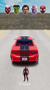 Super heroes car jumping challenge #batman #hulks #deadpool #superman #spiderman #italianbrainrot #beamngdrive #carbollard #funnycars #carcrash #weirdcars #bollardcrush #beamngdrivemods #bollard #beamngdrivecrash #car #beamngdrivecrashe #venom | MiniMoviezone