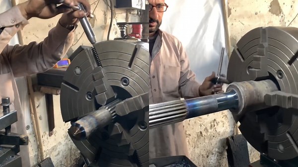 Rebuilding a Broken Truck Splined Drive Shaft