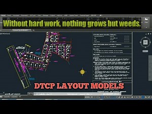 DTCP LAYOUT PLOTS & DESIGN IN AUTOCAD