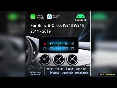 Wireless Carplay Android 14 for Mercedes Benz BClass W246 W245 2011 2019 Car Radio Video Multimedia