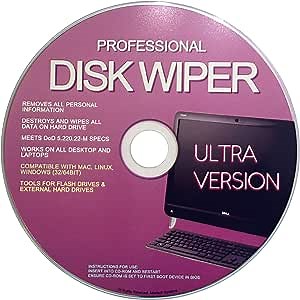 Professional Hard Drive Wiper & USB Eraser CD – ALL OS 32/64Bit