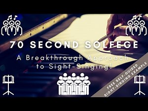 Sight-Singing Example (70 Second Solfege - Middle & High School Choirs)