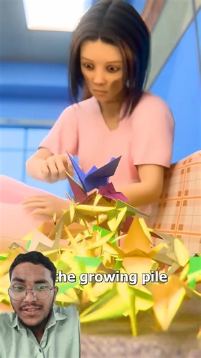 The Girl Who Folded 1000 Paper Cranes 🥲