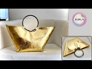 BORSA fai da te in tessuto di ecopelle | Tutorial BORSA | DIY BAG