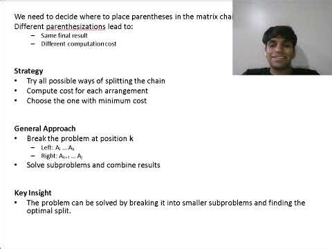 DAA 206 208 220 Matric Chain Multiplication- Recursive Formulation and Complexity Analysis