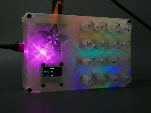 NEW GUIDE: 4×4 Rotary Encoder MIDI Messenger #AdafruitLearningSystem @Adafruit @BlitzCityDIY