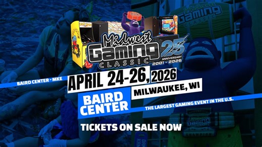 The Midwest Gaming Classic at Milwaukee's Baird Center, April 24-26, 2026