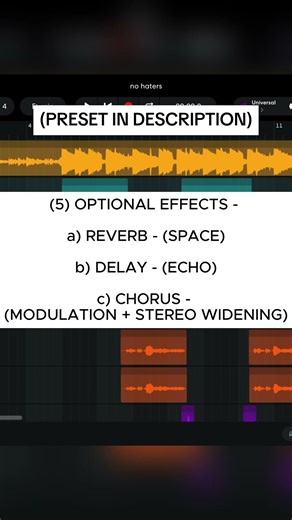 how to mix vocals in bandlab (PRESET IN DESCRIPTION) #bandlab #shorts #producer #vocalmixing #mixing