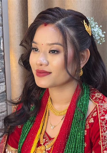 Stunning Reception Look for a Nepali Bride