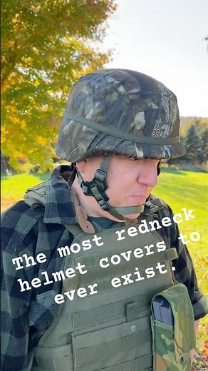 The Most Cursed Redneck Helmet Covers Ever. #camo #redneck #realtree #tacticalgear