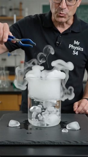 Title: Dry Ice Fog Physics Experiment! #shorts