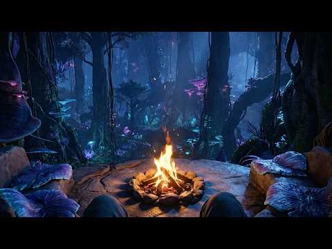 Pandora Night Jungle 🌧 Avatar Ambience (1 Hour 30 Minutes 4K)