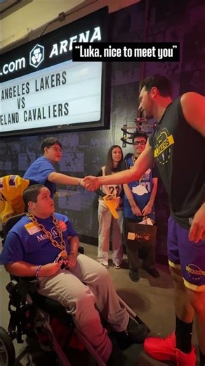 Luka Dončić made this the BEST DAY EVER. #NBA #makeawish