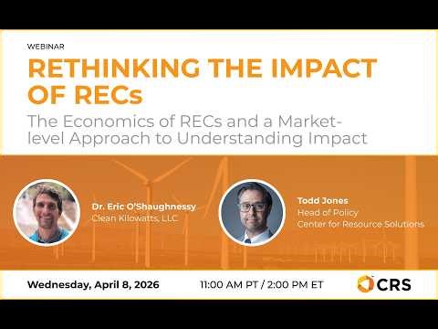 Rethinking the Impact of RECs: The Economics of RECs and a Market-level Approach (Part II)