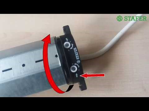 REGLAGE LES FINS DE COURSE D'UN MOTEUR STAFER