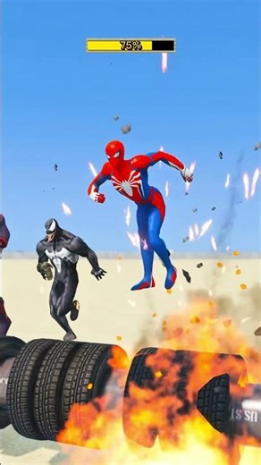 SPIDERMAN TEAM VS VENOM TEAM Treadmill Run Challenge #shorts #short