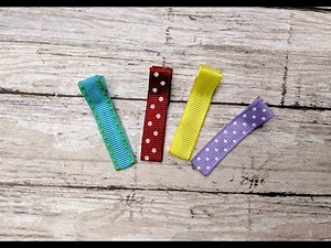 How to Line an Alligator Clip-Lesson 1-Hair Bow Making Series