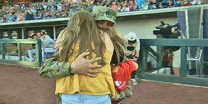 Reno Aces help serviceman surprise family during game following 11-month deployment