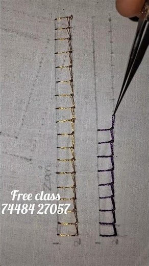 buttonhole stitch for begginers #free aari class #aaribusiness #aariworkdesign #art