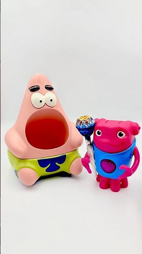 Satisfying Unboxing and Review with Patrick Star, Pink Alien Oh Toy ASMR