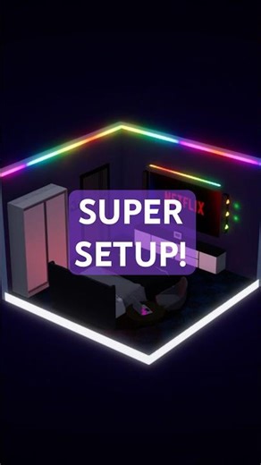 Cool Netflix setup in Nestify🍿🎬 #cozygaming #netflix #indiegames #setup #gaming #gametok #steam