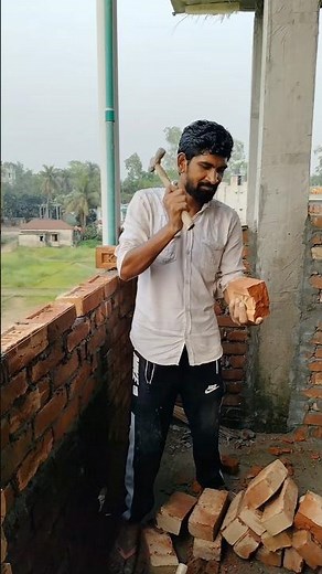 Amazing brick-breaking techniques | #brick #breaking #technology #shorts