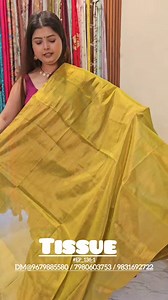 13K views · 146 reactions | Tissue saree Price 1350/- Free shipping all over India  World wide shipping available . . . Share screenshot with saree number at Mou 7980603753 / Deb 096798 85580 Riya for call  9831692722 . . . Store- Shree by Debjani Dhar P 258, Ramkrishna samadhi road, kankurgachi, Kolkata 700054 . . . . Website- www.debjanidhar.com | Shree collection | Facebook