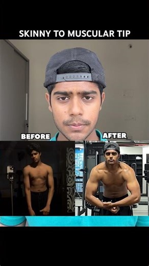 Skinny to Muscular Fast | Muscle Gain Tips #shorts