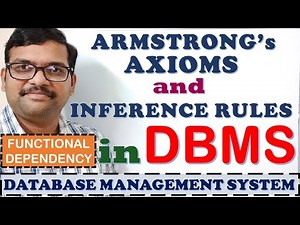 ARMSTRONG's AXIOMS IN DBMS || PROPERTIES OF FUNCTIONAL DEPENDENCY || INFERENCE RULES || DBMS