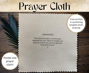 Prayer Cloth, Simple, Minimalist, Christian Gift, Mini Quilt, Mini Pocket Prayer, Small Print Fabric, Cotton, Crafts, Quilting, Church - Etsy
