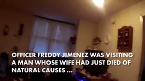 Hero cop saves grieving man from jumping out window