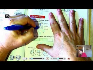 3rd grade GO Math: Lesson 9.7 Equivalent Fractions pages 393-396