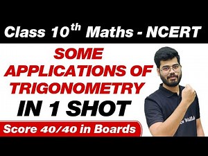 SOME APPLICATIONS OF TRIGONOMETRY || HEIGHT AND DISTANCE in One Shot - Class 10th Board Exam