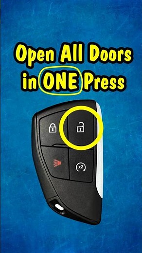 How Make All Doors Open by Hitting Key Fob Button ONCE Instead of Twice