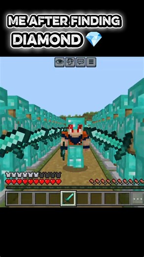 Me After finding Diamonds 💎#minecraft #shorts