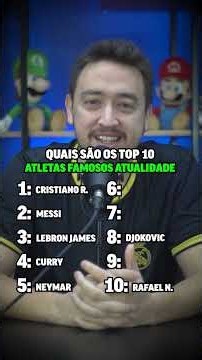WHO ARE THE 10 MOST FAMOUS ATHLETES TODAY? 🌎🔥