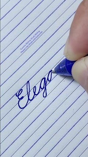 Elegant in Cursive Writing | How to write in cursive | Cursive Handwriting Practice | Cursive Letter