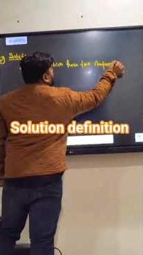 Solution: A perfect mixture where solute meets solvent.”