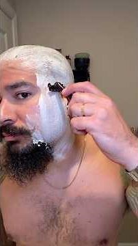ASMR Relaxing Clean Shave (no talking) #asmrshaving #asmrshave #cleanshave #headshave #faceshave