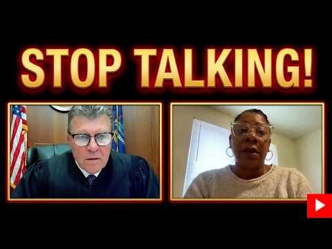 Judge Shuts Down Interrupting Defendant in Debt Case