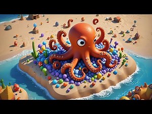 Octopus Played with Puzzle Pieces 🐙🧩 | Fun Learning Adventure for Kids | Preschool Educational Video