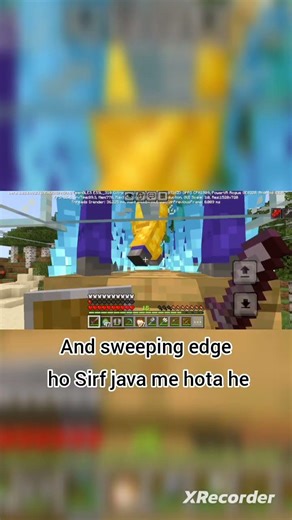 java me sweeping edge ab bedrock me sirf aik mod ki waja se#short#minecraft
