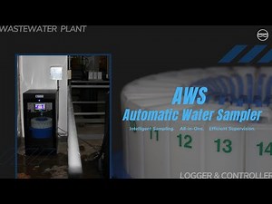 AWS Automatic Water Sampler - On-site installation in wastewater plant