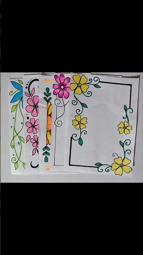 5 Easy and beautiful border designs