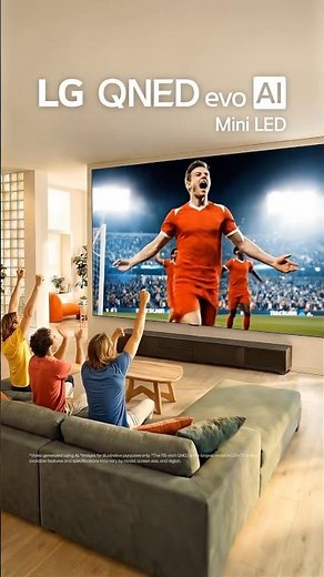 2026 LG AI TV | QNED evo AI Mini LED : Go Bigger Go Vivid (Soccer)| LG